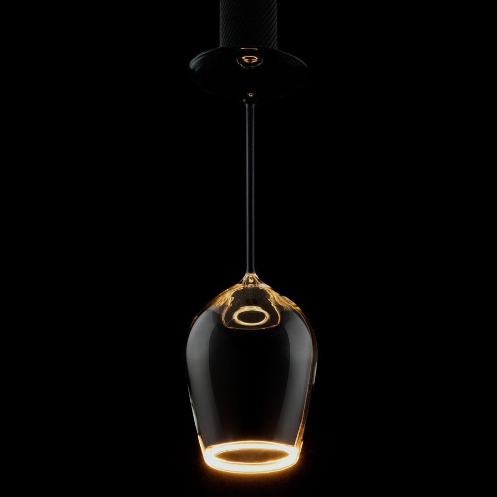 Segula Wijnglas lichtbronFloating smoke - 5W - E27 - 500lm - 2200K - Ø 12cm - SG-55465