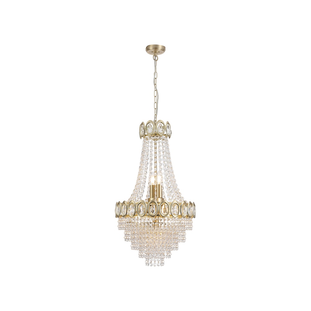 Searchlight Kroonluchter Louis goud Ø 40cm - 1611-6SB