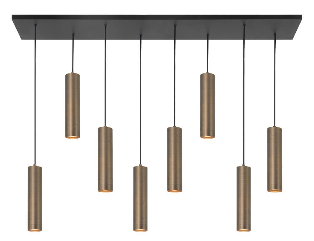 Highlight Eetkamer hanglampPerugia brons - 8x GU10 - H5676.32 afbeelding