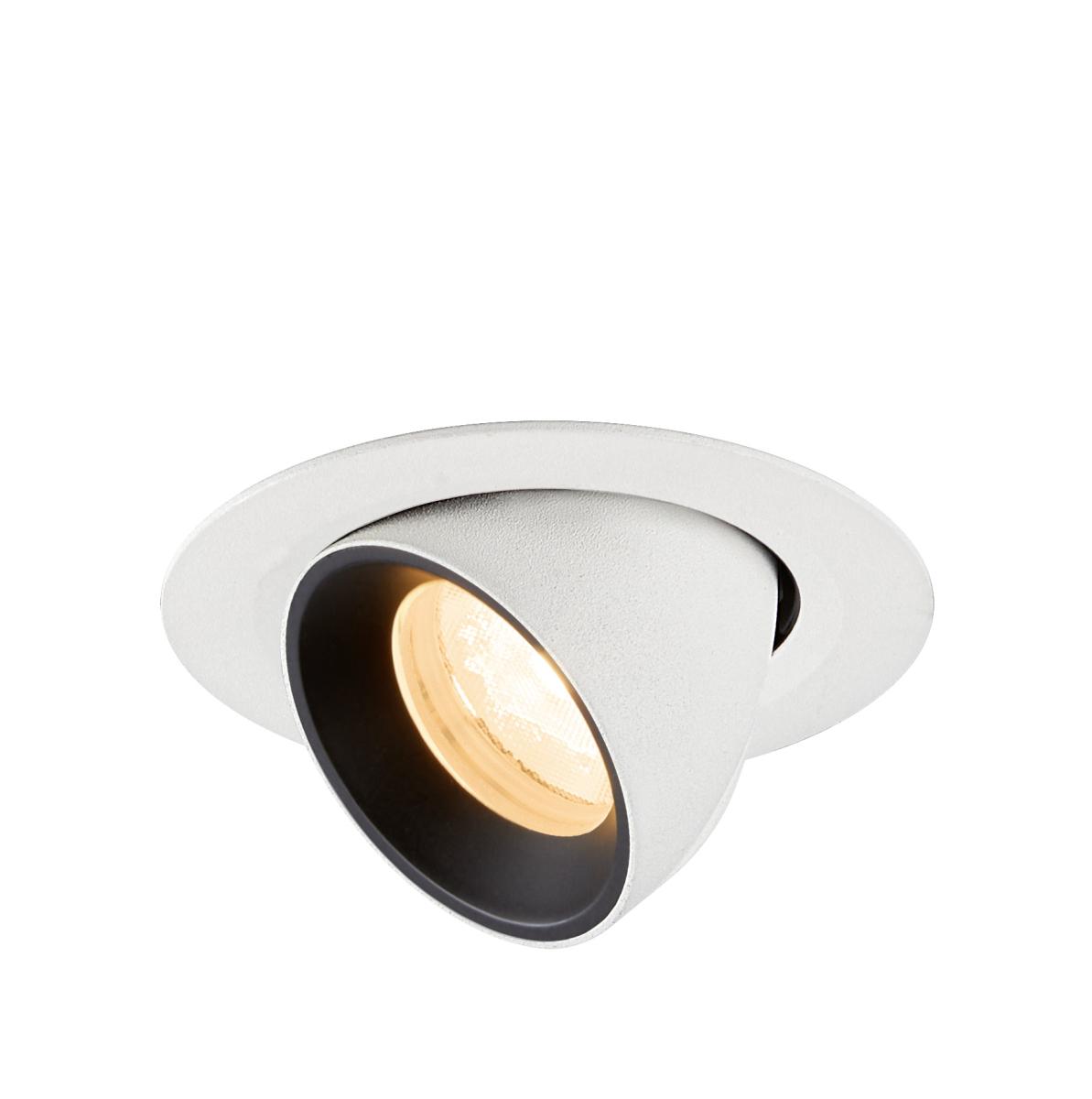 SLV InbouwspotNuminos Gimble XS wit/zwart 2700K - 40gr - 1010038