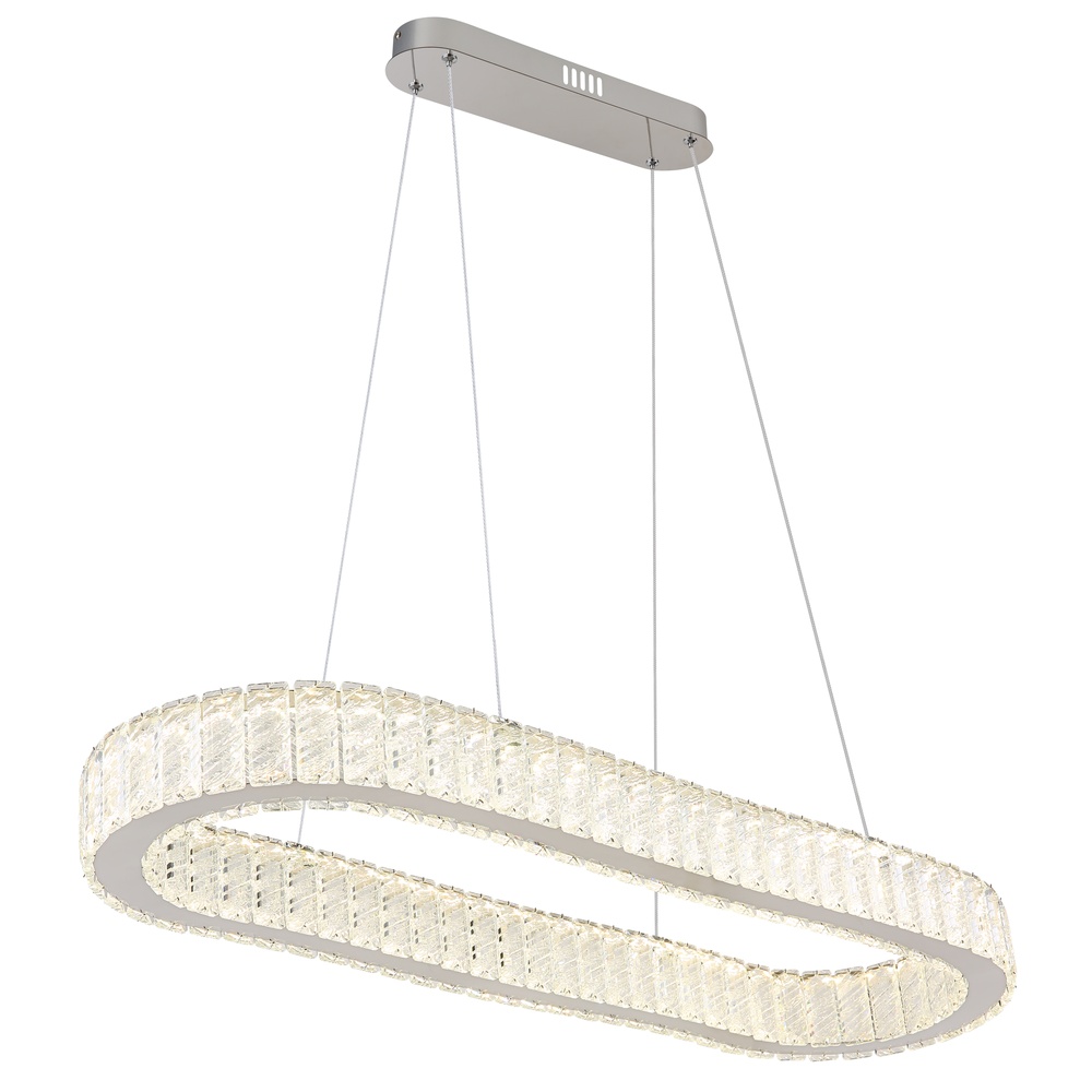 Globo Ovale hanglampMucky chroom - 67162-58