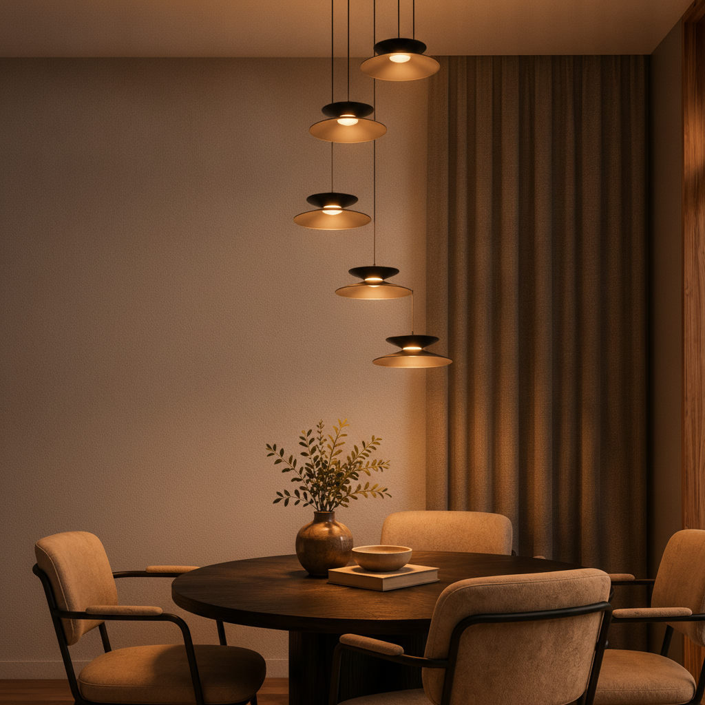 Lyora Design hanglampMorfi 5-lichts zwart - 9416951