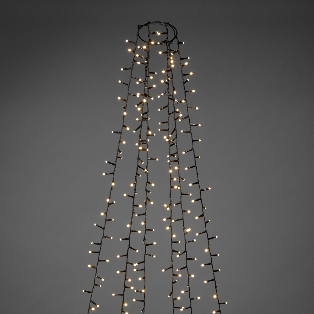 KonstSmide Verlichtingset 240cm - 6x 110 led - 2700K frosted voor kerstboom - 6650-130