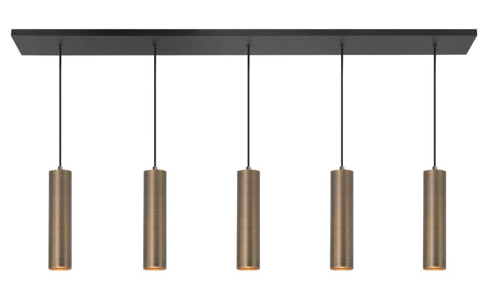 Highlight Eetkamer hanglamp Perugia brons - 5x GU10 - H5675.32
