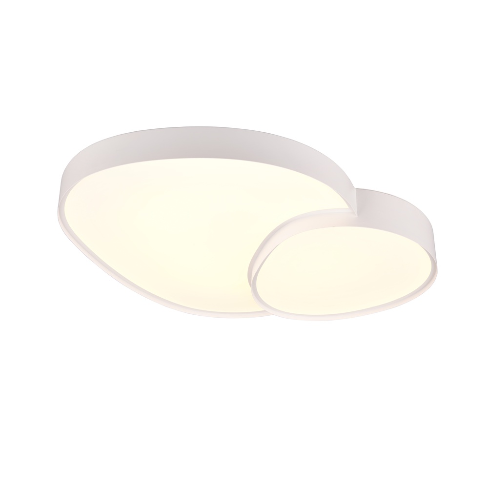 Trio Organische plafonniere Rise 77cm wit - 647519231