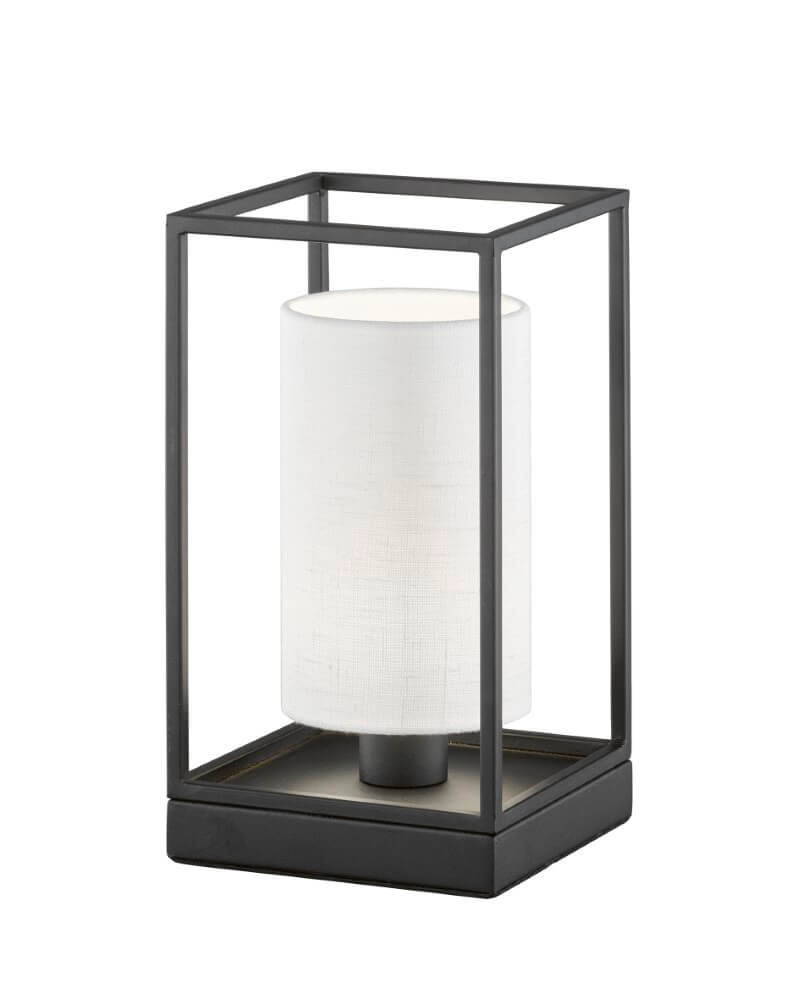 Fischer & Honsel Landelijke tafellampGilli witte kap - 50577