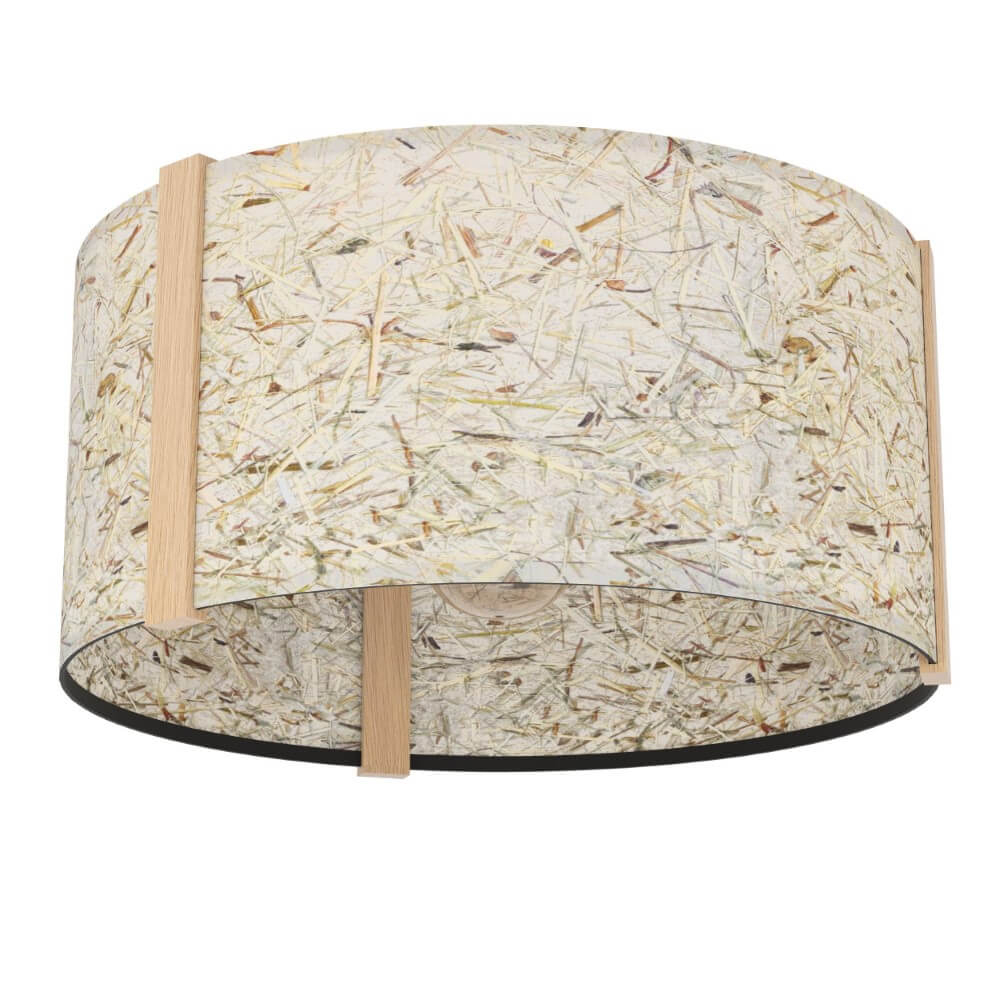 Stars of Light Plafondlamp Hontongas hout met beige kap - 390322