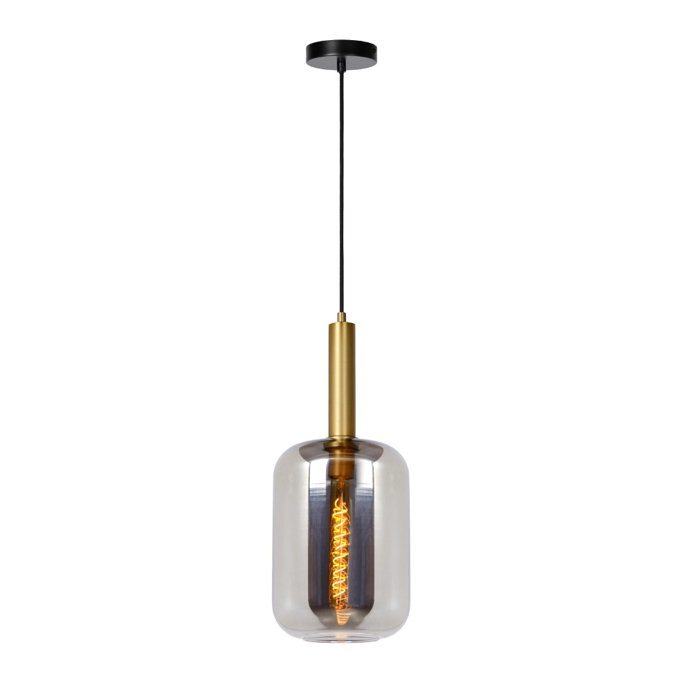 Lucide Design hanglampJoanet Ø 22cm goud en smoke glas - 45494/01/65
