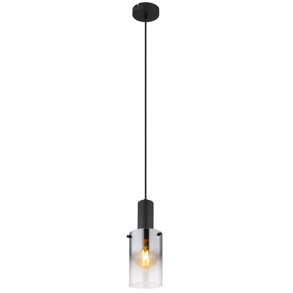 Globo Enkele hanglamp Florentina zwart design - 15907H