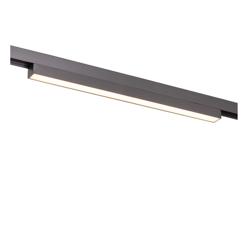 Premium by Lucide 1-fase railspot Linial Glyx mat zwart chroom - 55903/12/08