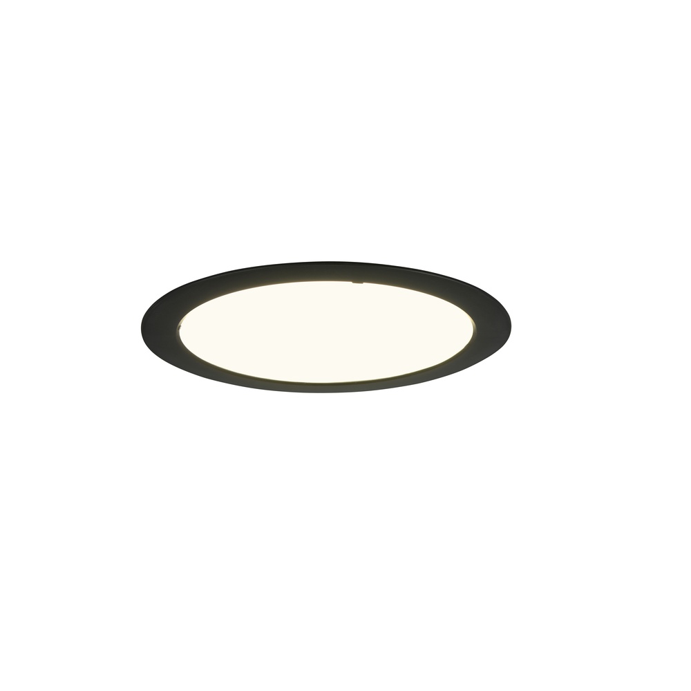 Inbouwspot Ural zwart Ø 29,4cm