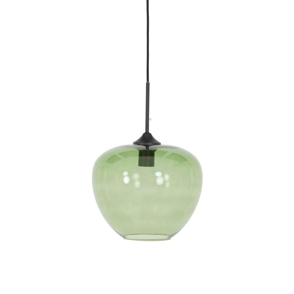 Light & Living Glazen hanglamp Mayson Ø 30cm - groen glas - 2952381