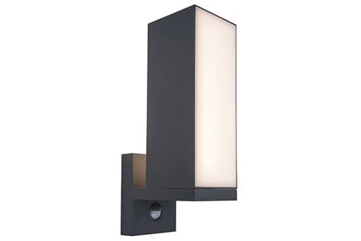 Lutec Wandlamp Cuba antraciet met sensor - 5193811118