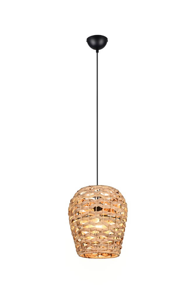 Trio Landelijke hanglampJean Ø 29cm rotan - R36221036