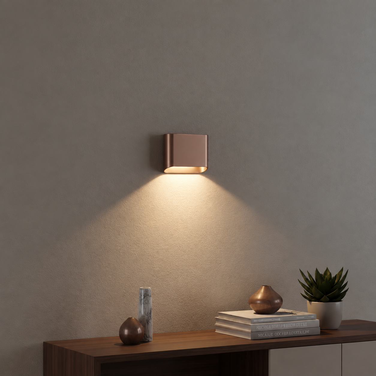 Artdelight Wandlamp Diaz 1L Brons geborsteld - WL DIAZ-1L BG