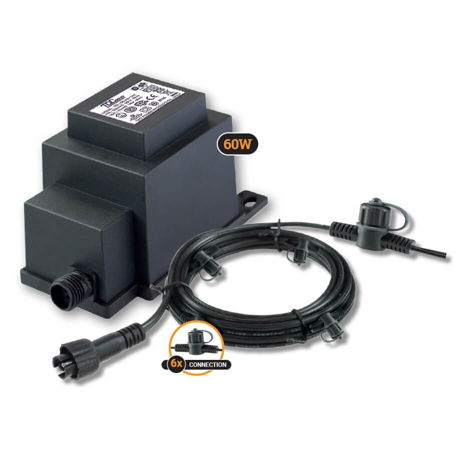 GardenLights 12V Starterpack 60W met trafo en kabel - 6317011