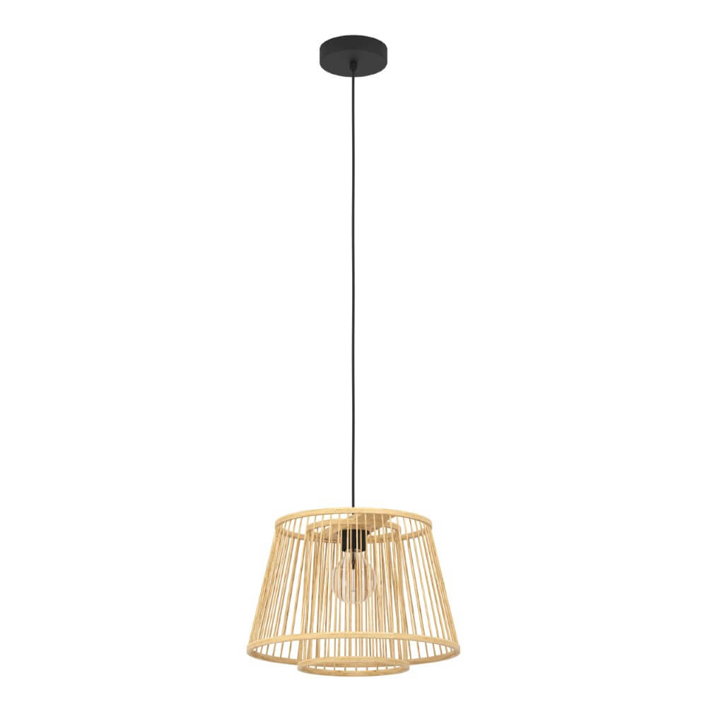 Eglo Houten hanglamp Hykeham Ø 38cm - 43852