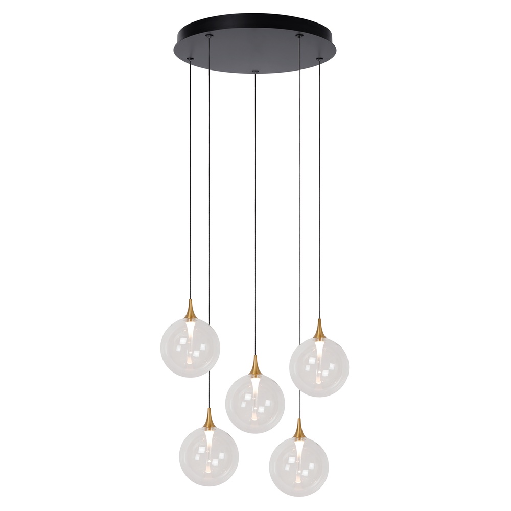 Premium by Lucide Design led hanglampGisela helder - 5x Ø 16cm - 13494/18/60