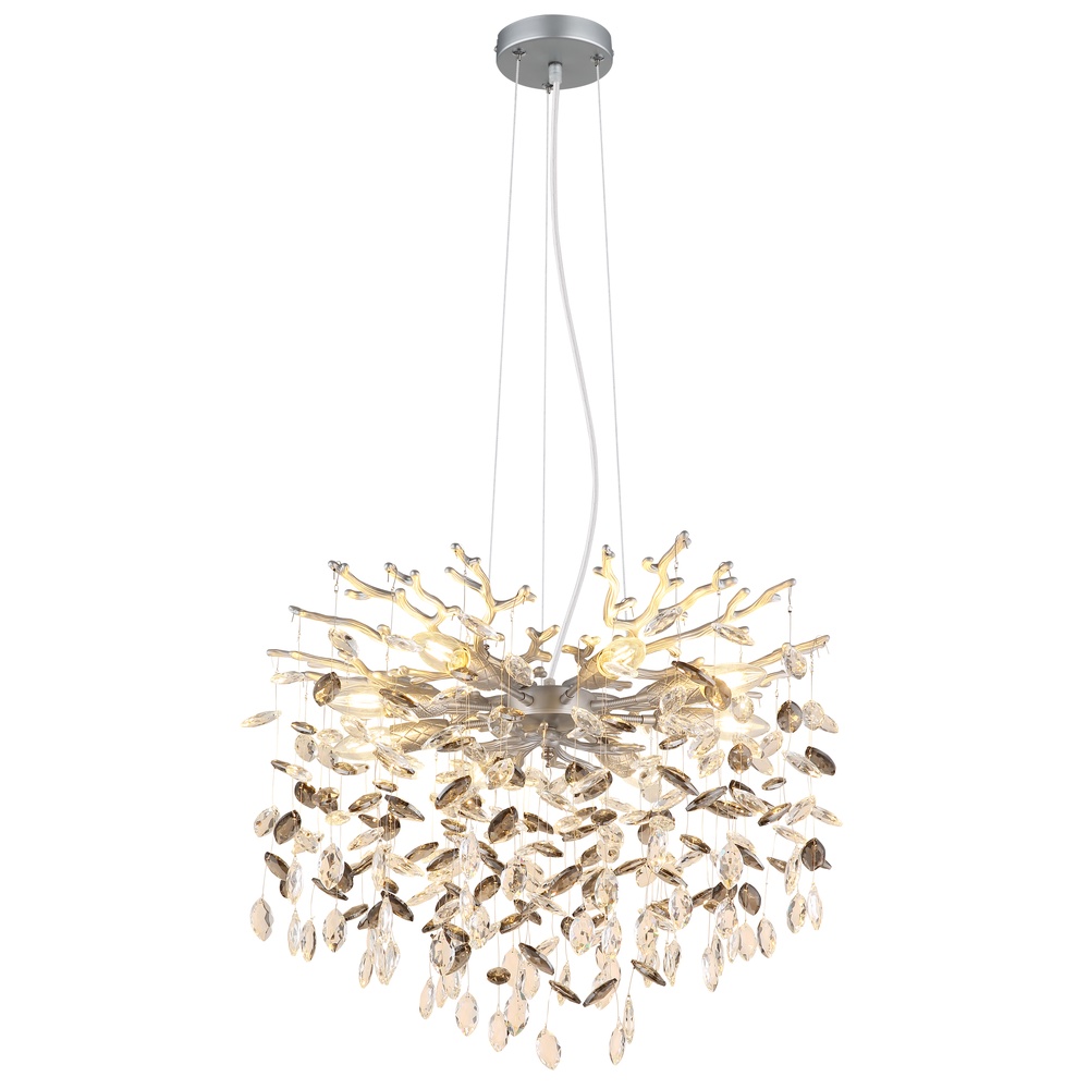 Globo Hanglamp Queena zilvergrijs Ø 60cm - 64138H1S