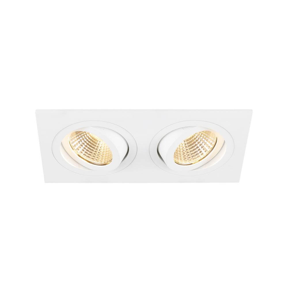 SLV Witte inbouwspotNew Tria 155 2x Led 2700K - 1008511