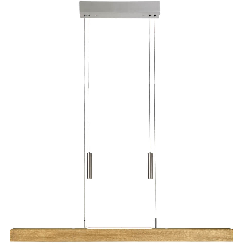 HerzBlut Hanglamp up & downLeonora 85 cm - oak oiled - 10630UD afbeelding