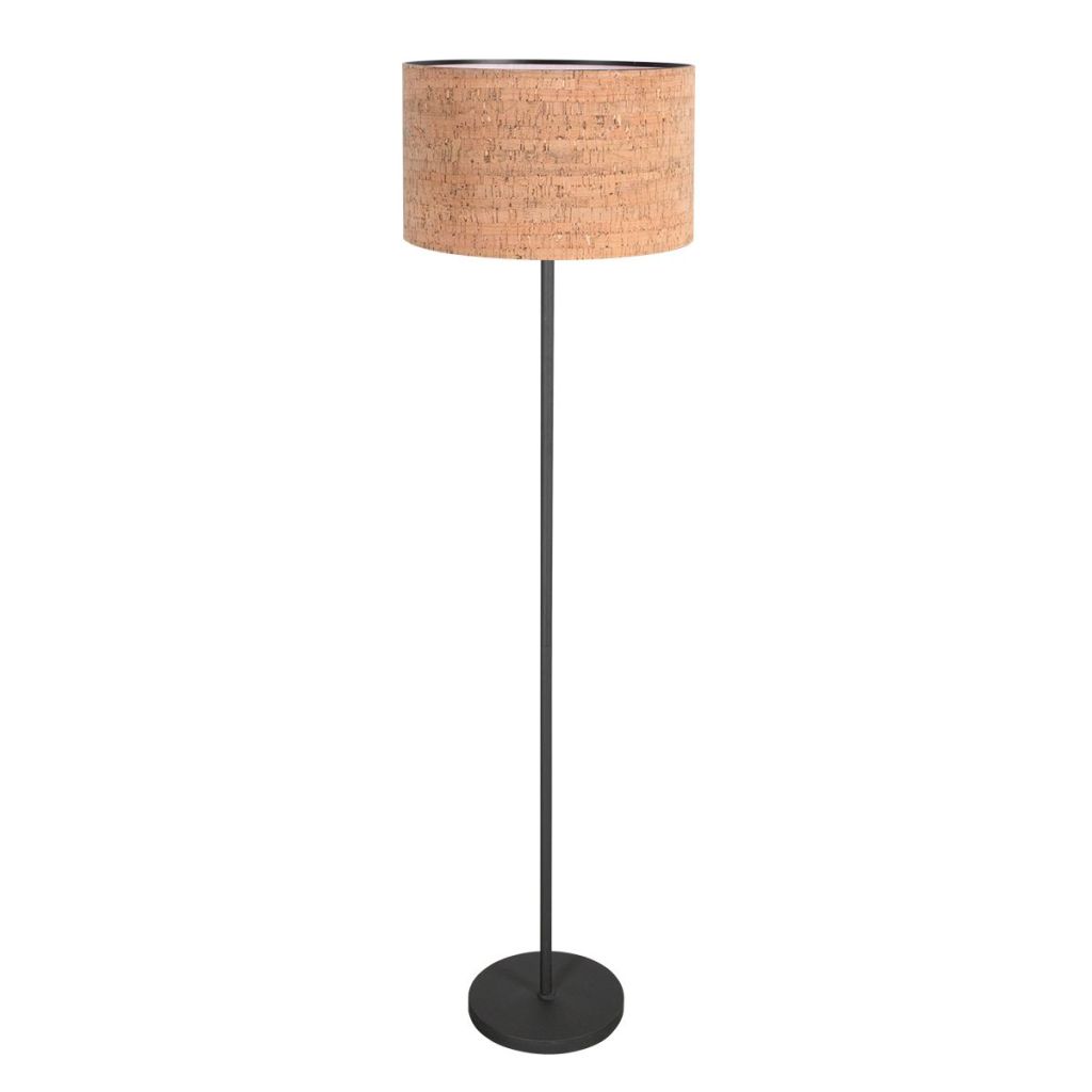 Steinhauer VloerlampNoor met kurk kap Ø30cm - 4440ZW
