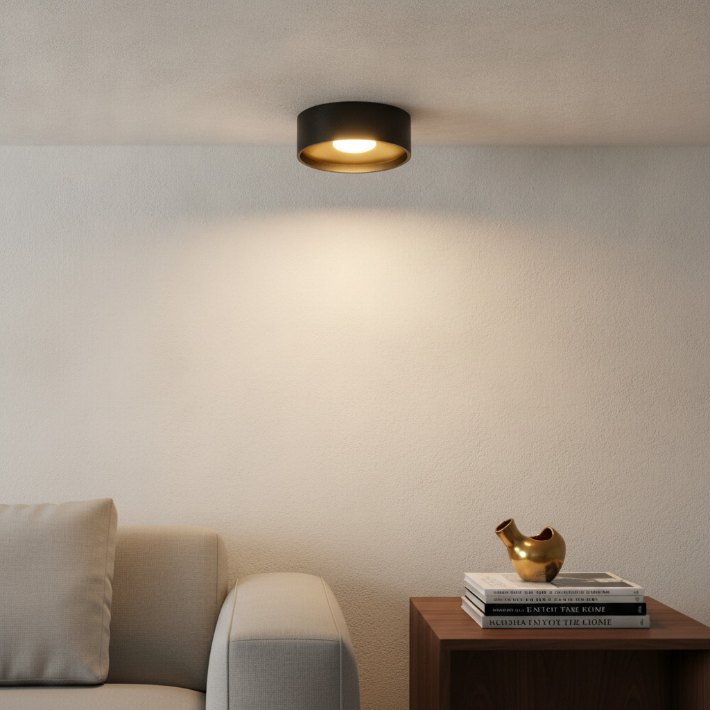 Artdelight Led plafondspot Orlando zwart goud - PL ORLANDO ZW-MG