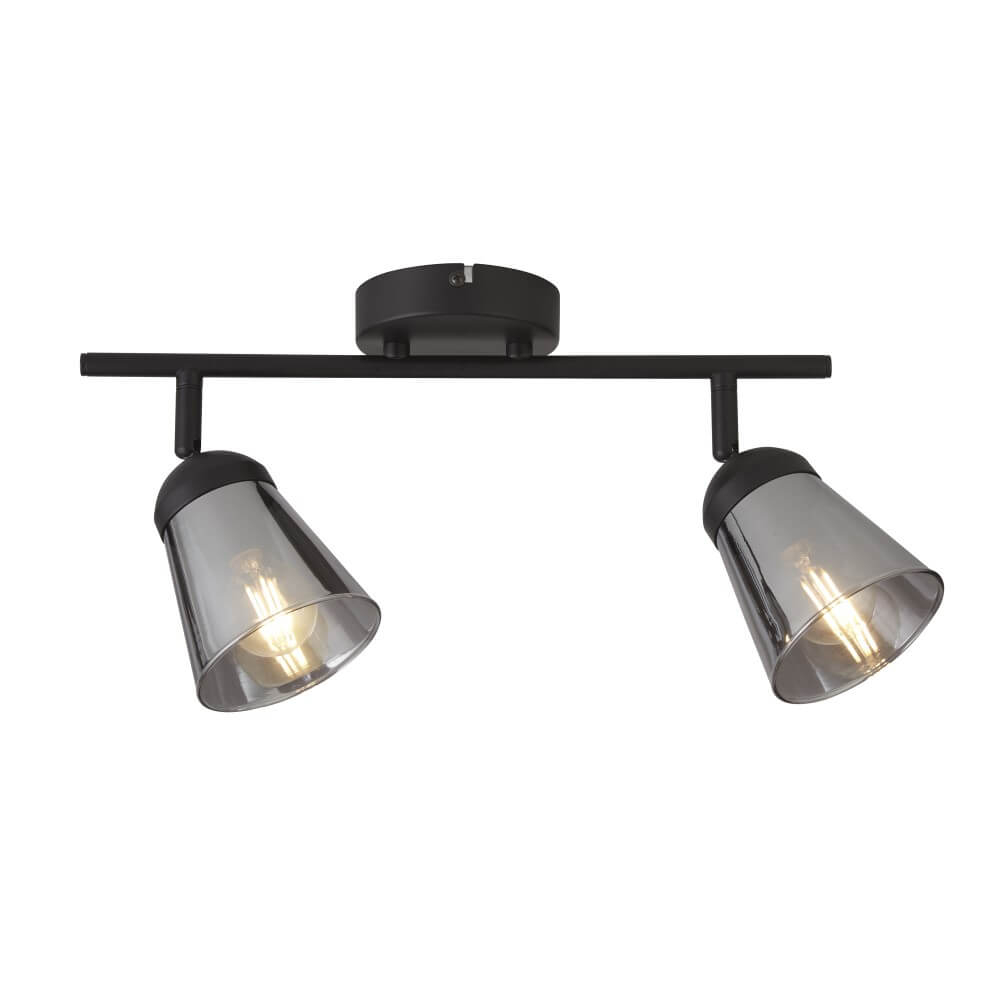 Searchlight Smoke plafondlampMega 2-lichts - 61170-2SM