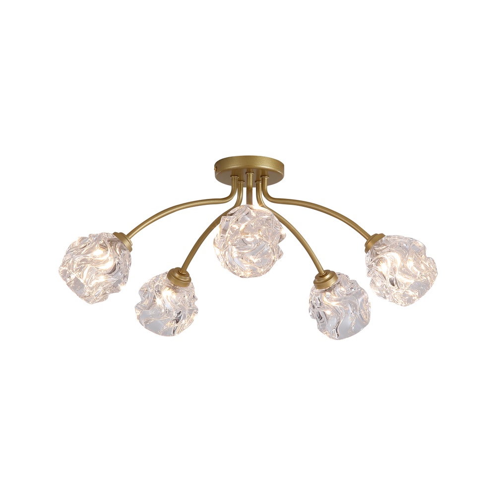 Searchlight PlafondlampAstral goud 5-lichts - 11525-5GO