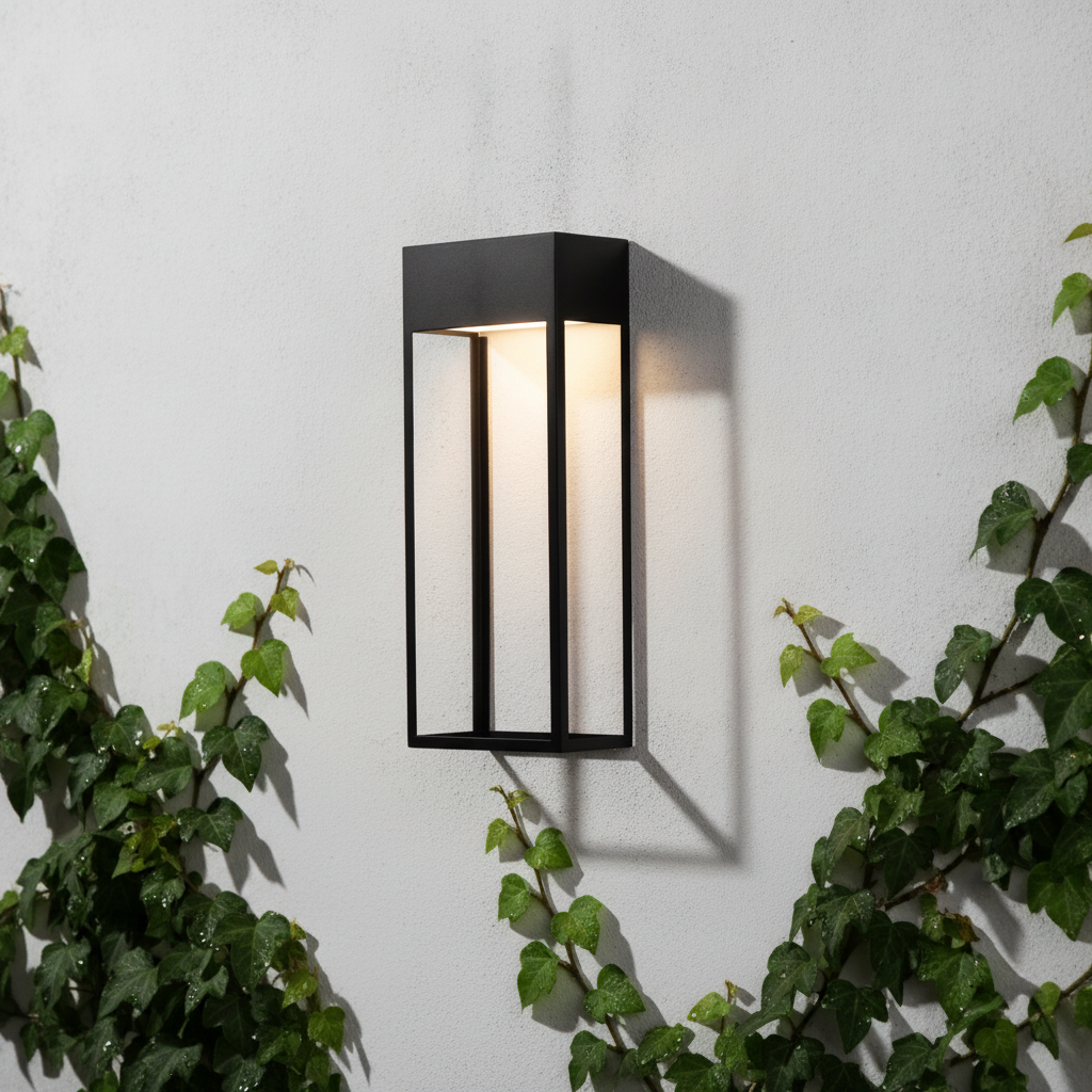 Lyora Strakke wandlampMoby zwart - 108681