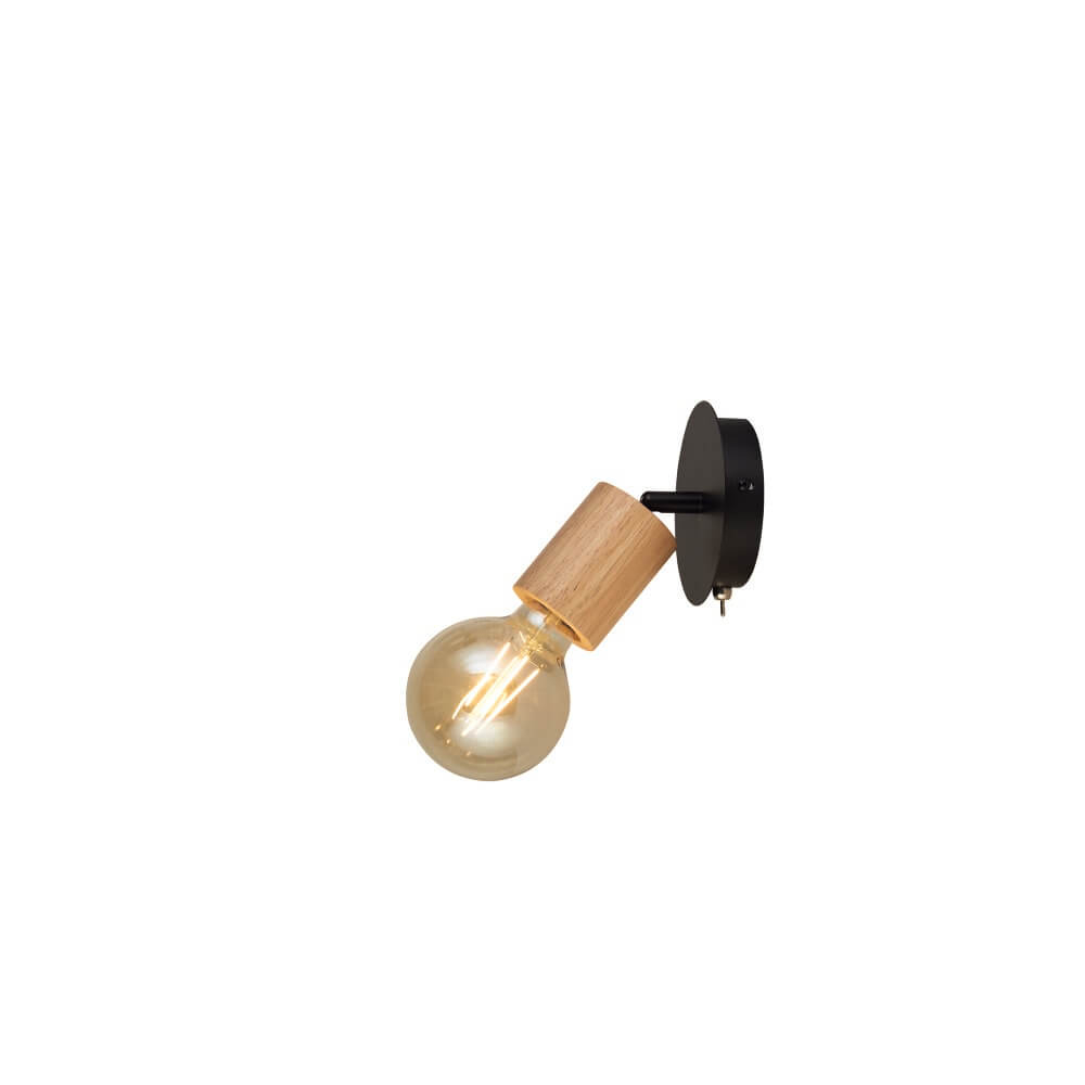 Searchlight Houten wandlampjeSpinny - 50211-1NA