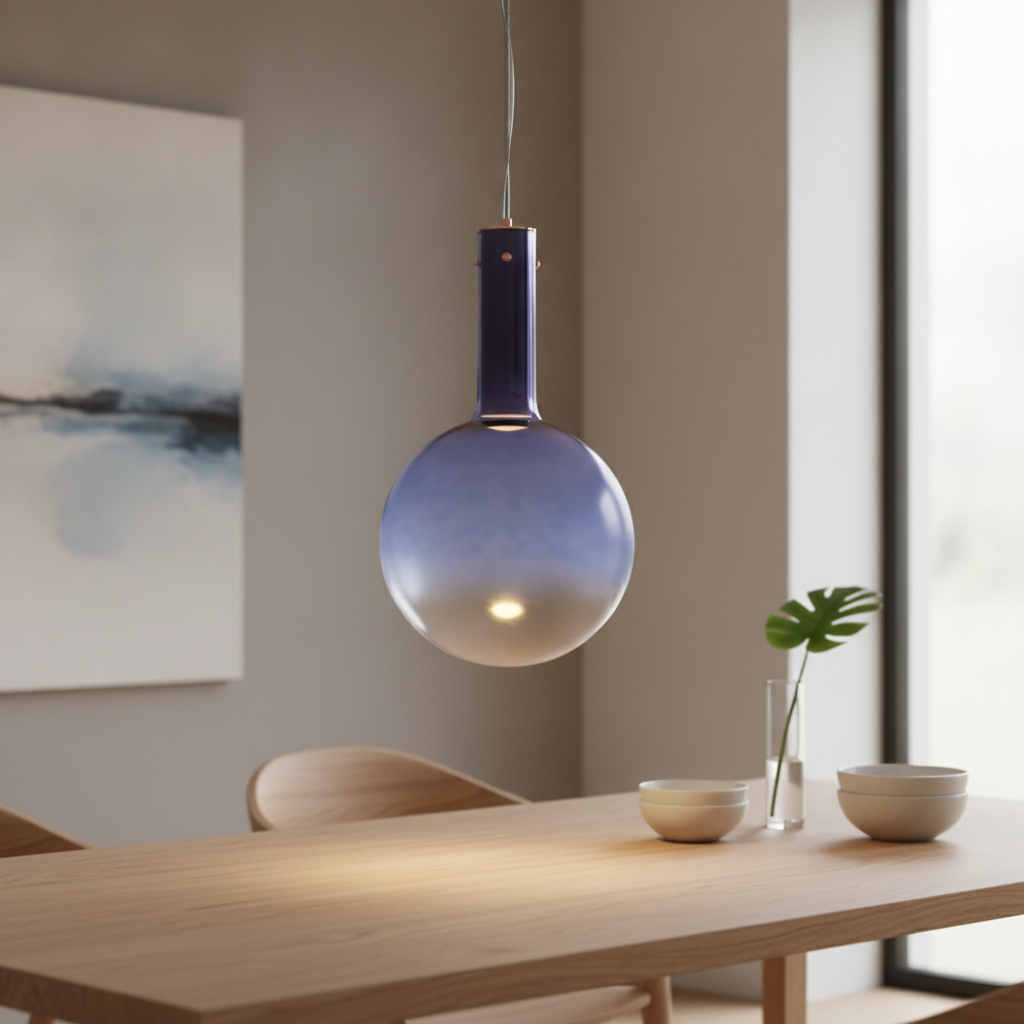Lyora HanglampNostos blauw glas - 110957