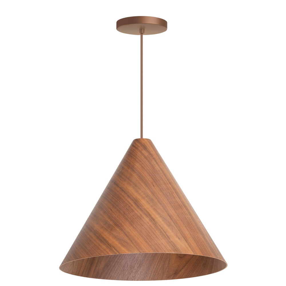 ETH Houten hanglamp Robin walnoot Ø 45cm - 05-HL4005-77