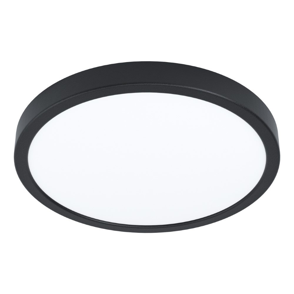 EGLO LED plafondlamp Fueva 6, hoekige badkamer plafonnière, kunststof badkamerlamp plafond in wit, plafondverlichting warm wit-koud wit, IP44, 22 x 22 cm