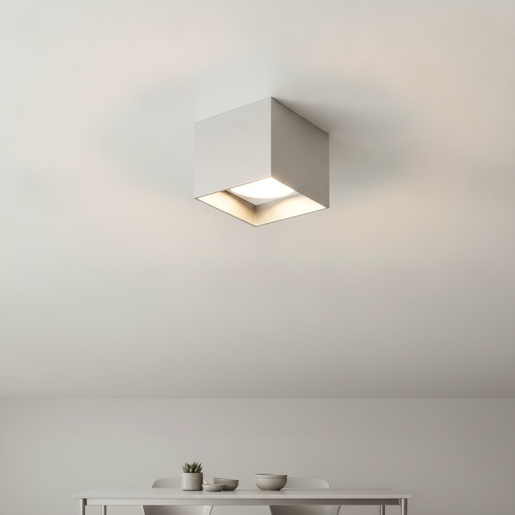 Artdelight Grijze ledspot Brock opbouw - PL BROCK ALU