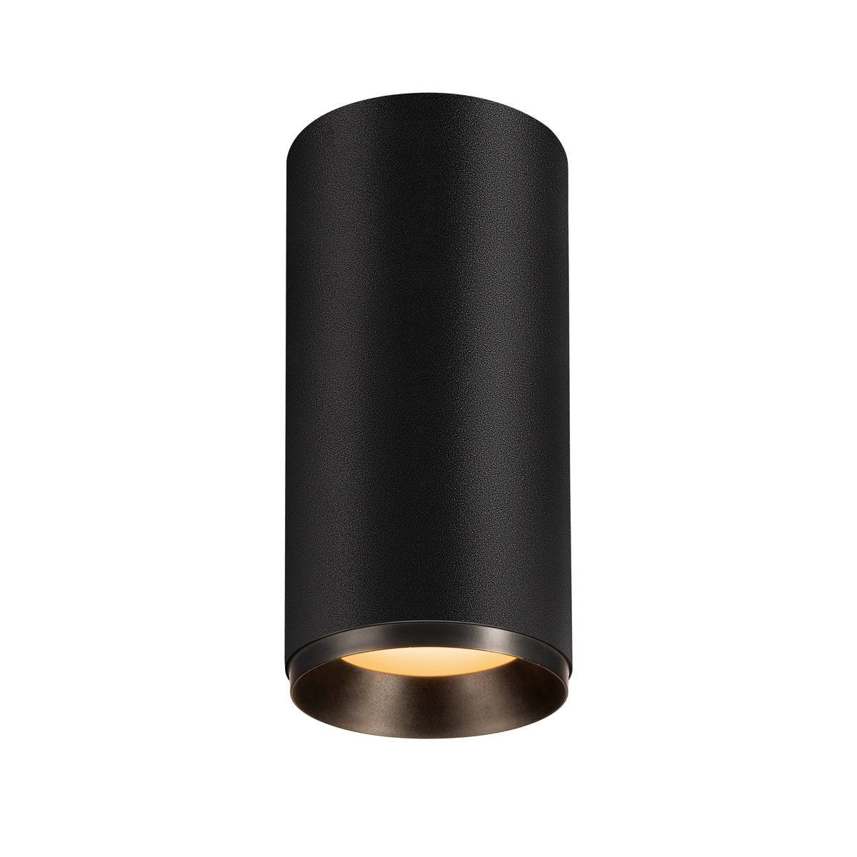 SLV Led opbouwspotNuminos Down 28w - 2700K - 10cm zwart - 1004315