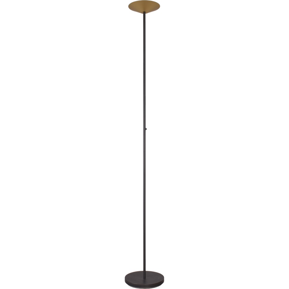 Masterlight Vloerlamp Ceppo zwart met goud - 1151-81-02
