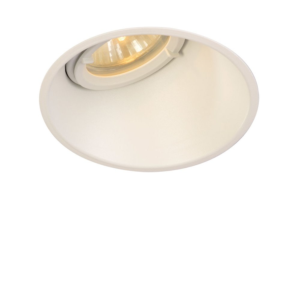 SLV InbouwspotHorn Slant 10,3cm wit - 113151