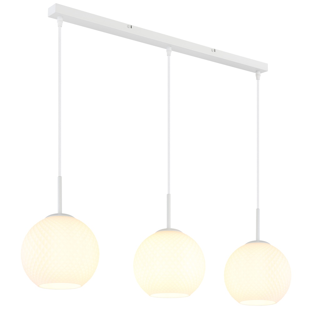 Globo 3-lichts hanglampAndre wit - 15948-3