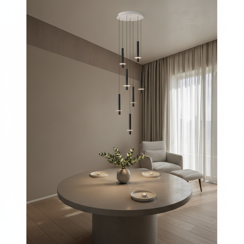 Lyora Design hanglampNoemi zwart met wit Ø 47cm - 9019867