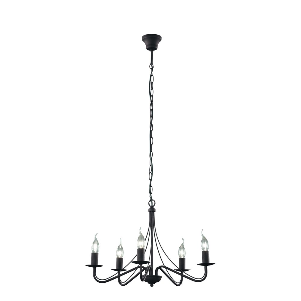 Trio Roestbruine landelijke kroonluchterCountry - R1198-24