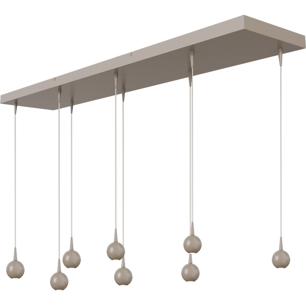 Masterlight 8-lichts hanglamp Talana 130cm beige terra Ø 6cm DTW - 2411-36-36-130-25-8