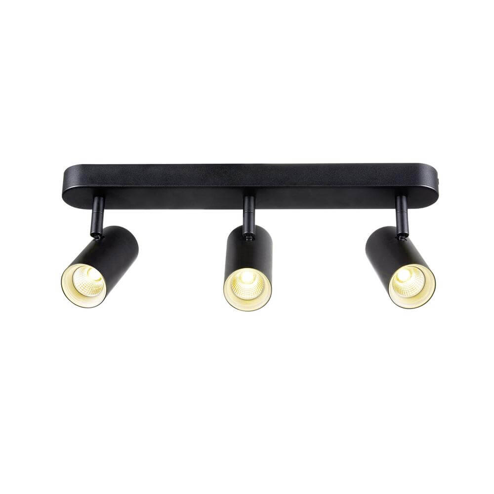SLV OpbouwspotNoblo zwart 3-lichts 3000K - 1008714