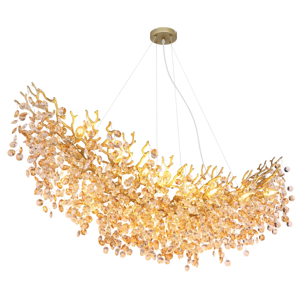 Globo HanglampQueena goud 150cm - 64138H4G