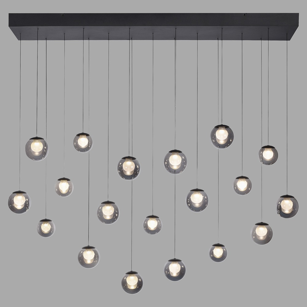 Paul Neuhaus 19-lichts hanglampPure Popup mystic grey - 2589-15