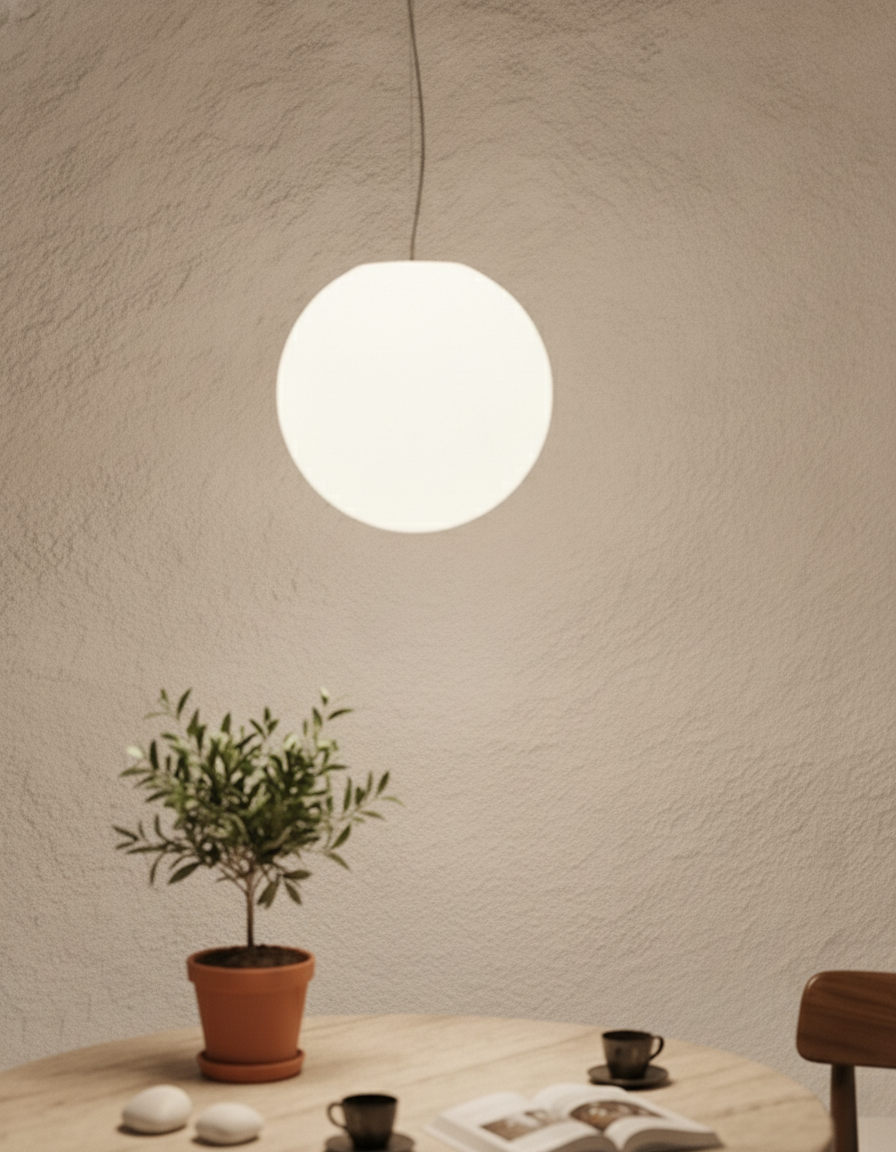 Lyora Witte hanglampBolita bol Ø 20cm - 9204025