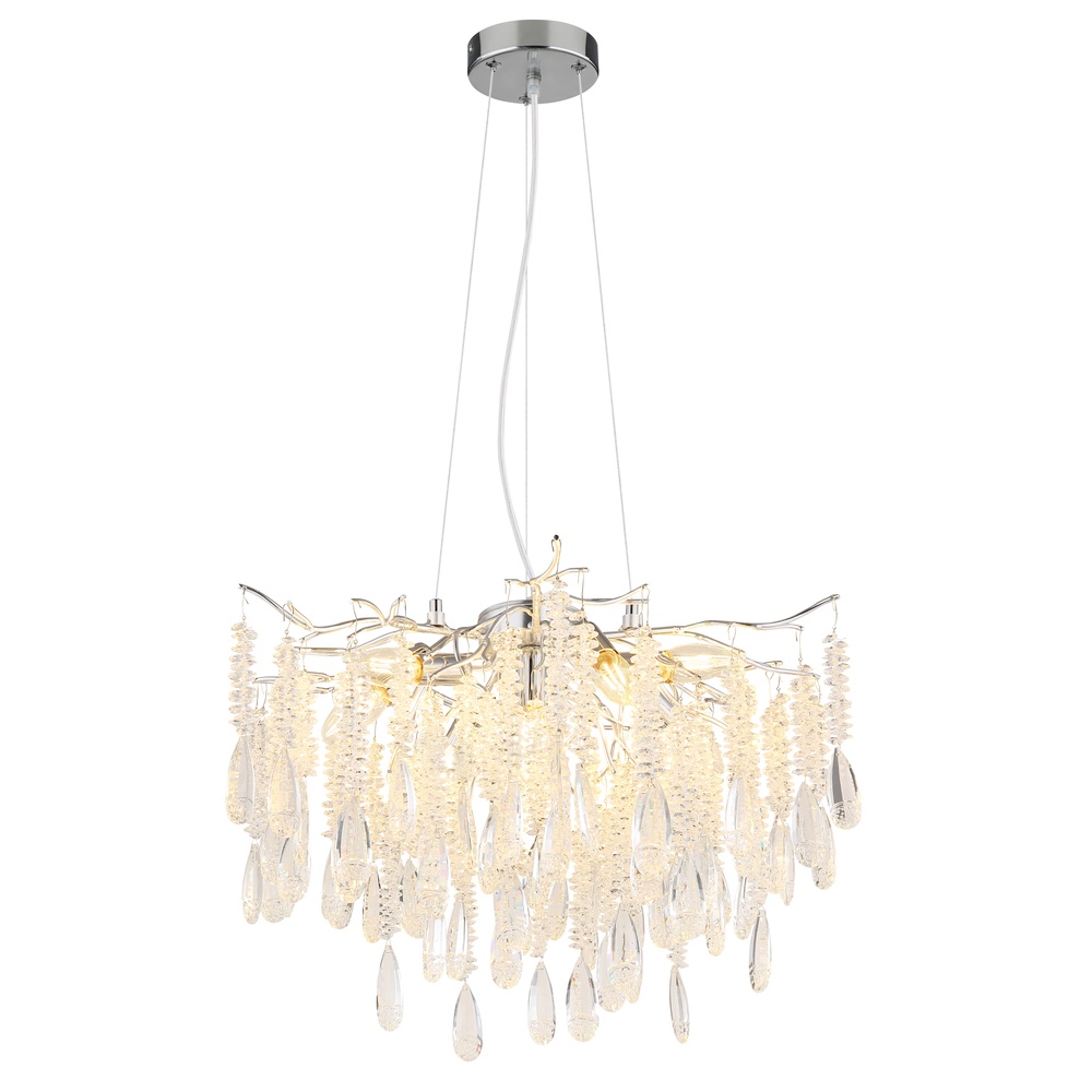 Globo HanglampKinga zilvergrijs Ø 60cm - 64141H