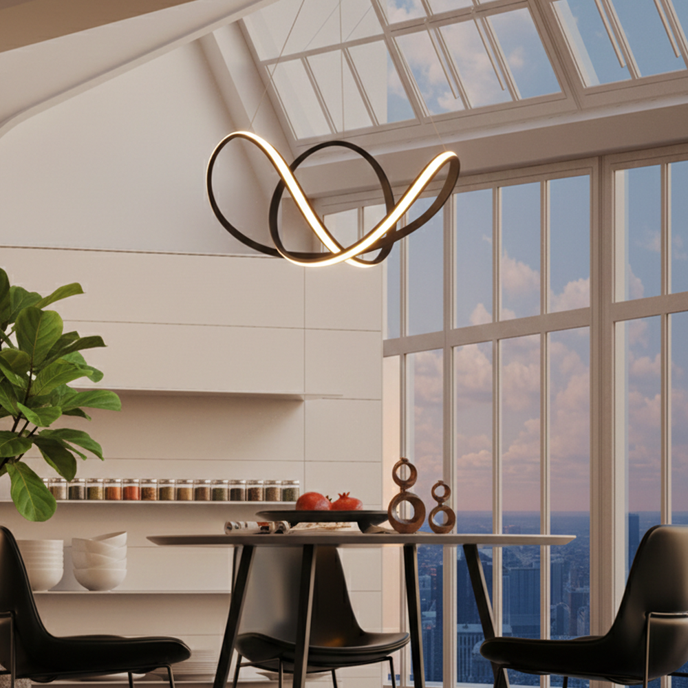 Lyora Design hanglampApus zwart Ø 70cm - 110424