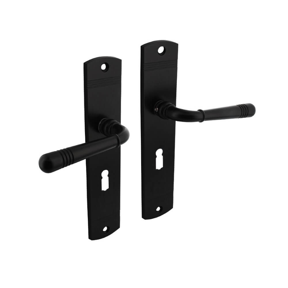 Intersteel DeurklinkHelena sleutelgat 56mm zwart - 0023.170524