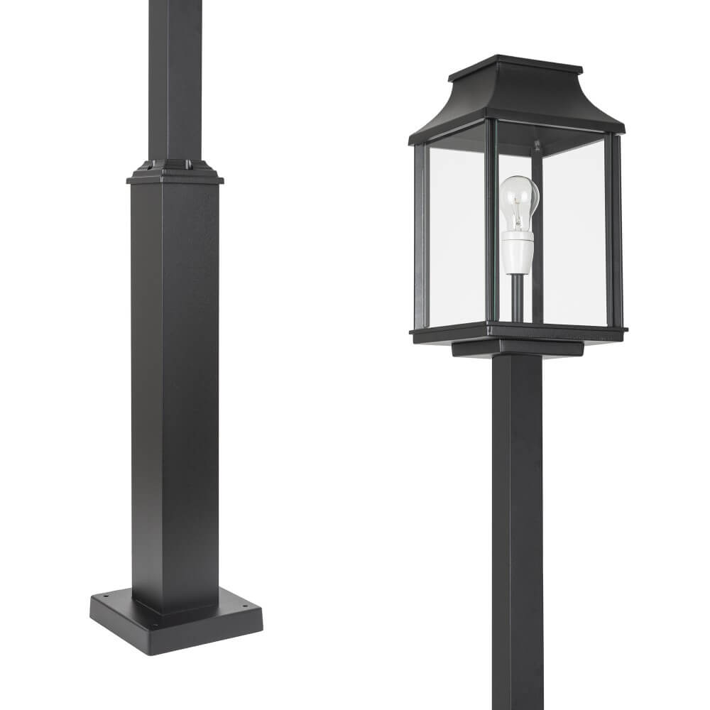 KS Verlichting Zwarte lantaarnNew York 236cm - zwart - 5774